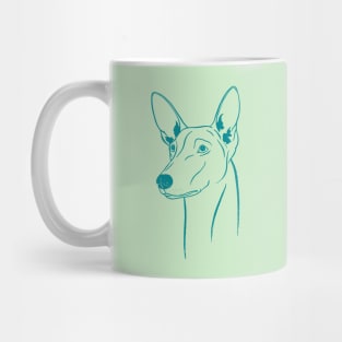 Pharaoh Hound (Light Olive and Teal) Mug